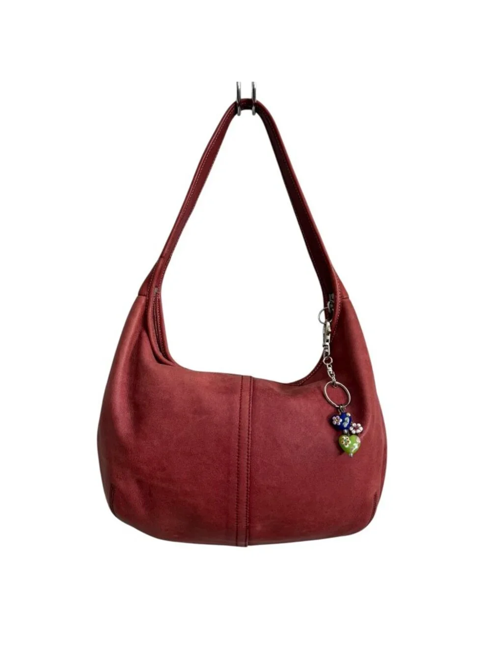 Vintage Coach 9219 Ergo Hobo Shoulder Bag Cherry Red Leather City Y2K 90s